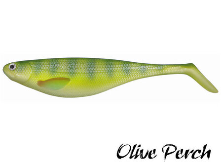 Flat Shad Softbait 9,5 cm. | Olive Perch