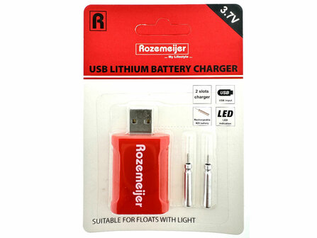 Oplaadbare Dobber Batterij 2 st + Oplader LIR425 (Rozemeijer)