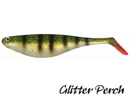 Flat Shad Softbait 9,5 cm. | Glitter Perch